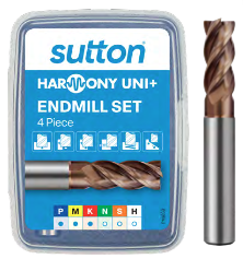 SET stebelni rezkar VHM-HPC Ø6, 8, 10, 12 Harmony UNI+