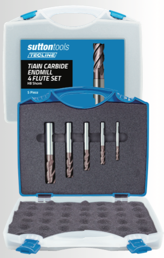 SET stebelni rezkar VHM-HPC Ø6, 8, 10, 12, 16 Tecline