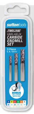 [E6350003] SET stebelni rezkar VHM-HPC Ø6, 8, 10 Tecline