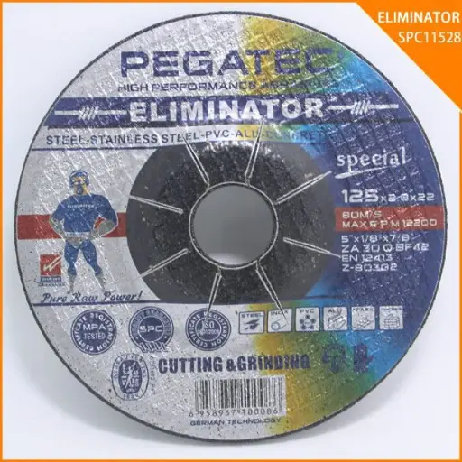 [SPC804212528] Rezalna in brusna plošča za jeklo, nerjavno jeklo, aluminij, kamen 125x2.8